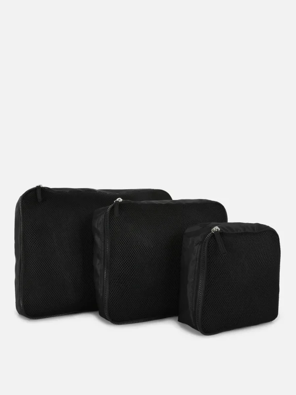 Lot De 3 Cubes De Rangement En Maille