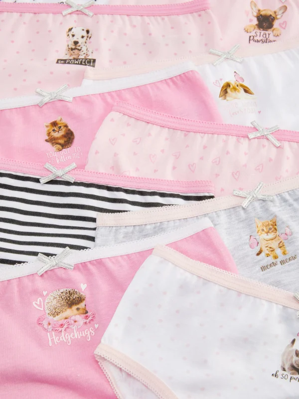Lot De 10 Culottes à Imprimé Animal