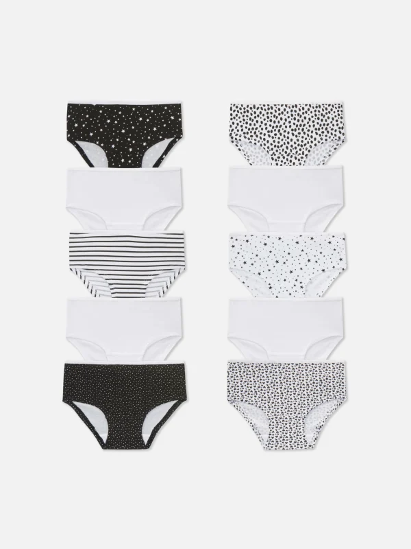 Lot De 10 Culottes à Motifs Variés