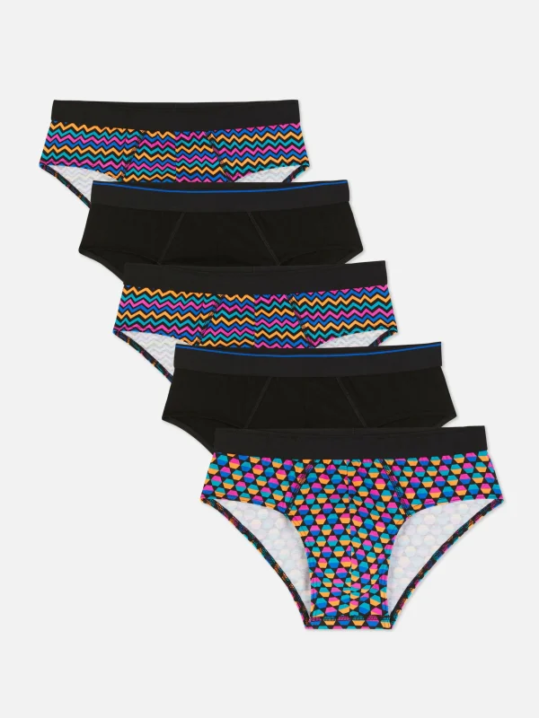 Lot De 5 Culottes à Motifs Géométriques Variés