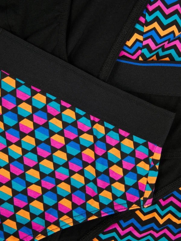 Lot De 5 Culottes à Motifs Géométriques Variés