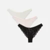 Lot De 3 Culottes Brésiliennes En Dentelle
