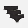 Lot De 3 Culottes En Microfibre Et En Dentelle