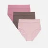 Lot De 3 Culottes Hautes Côtelées Sans Couture