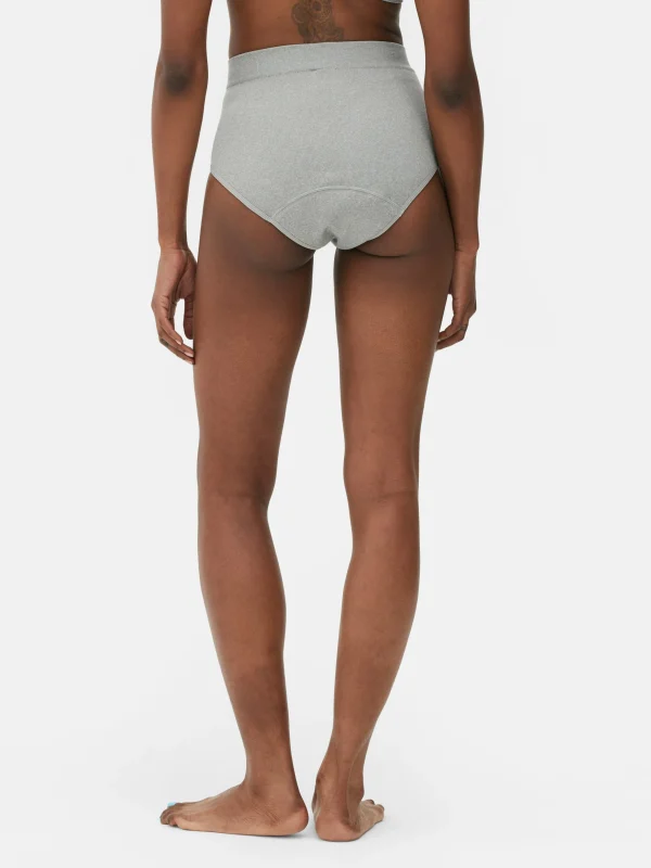 Lot De 3 Culottes Menstruelles Côtelées Taille Haute