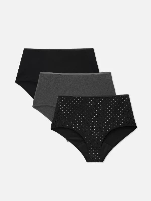 Lot De 3 Culottes Menstruelles Taille Haute