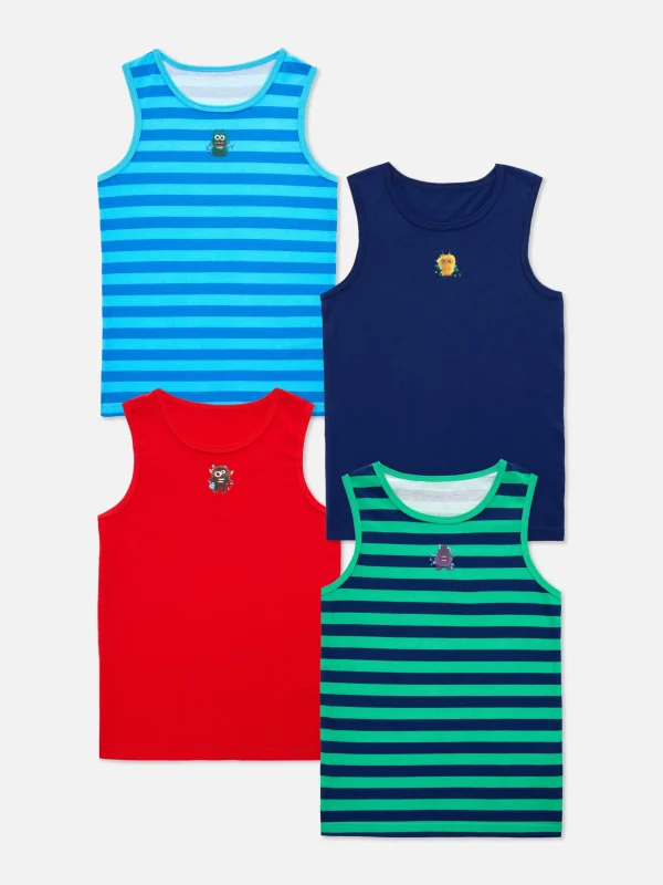 Lot De 4 Débardeurs Graphiques Monstre