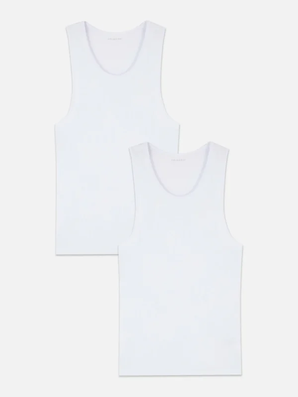 Lot De 2 Débardeurs Sans Manches Ni Couture