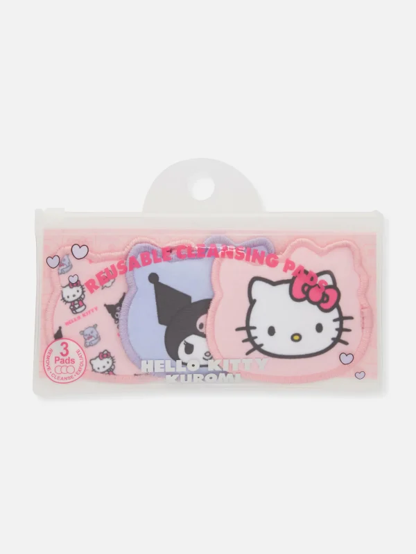 Lot De 3 Disques Nettoyants Réutilisables Hello Kitty