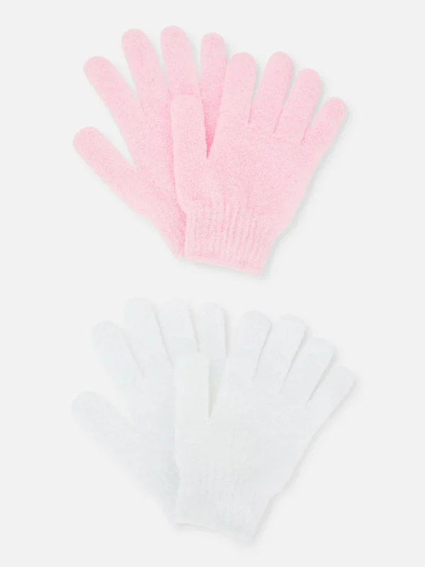 Lot De 2 Gants Exfoliants