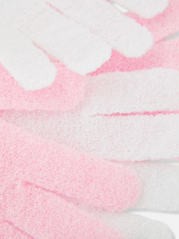 Lot De 2 Gants Exfoliants