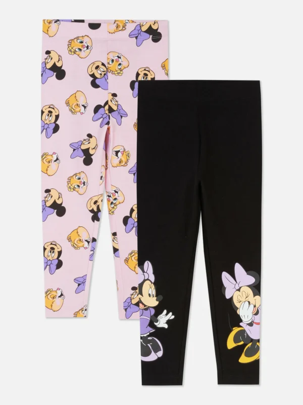 Lot De 2 Leggings Disney Minnie Mouse Et Ses Amis
