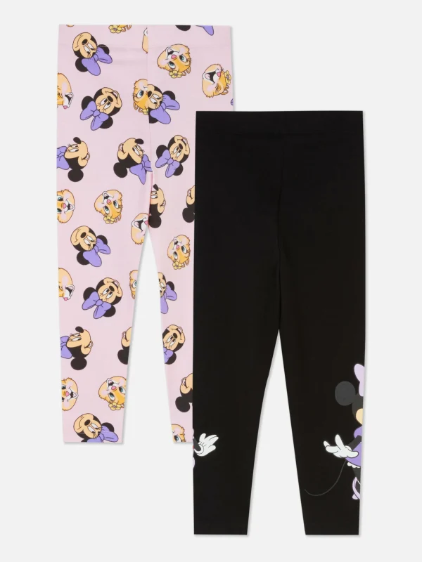 Lot De 2 Leggings Disney Minnie Mouse Et Ses Amis