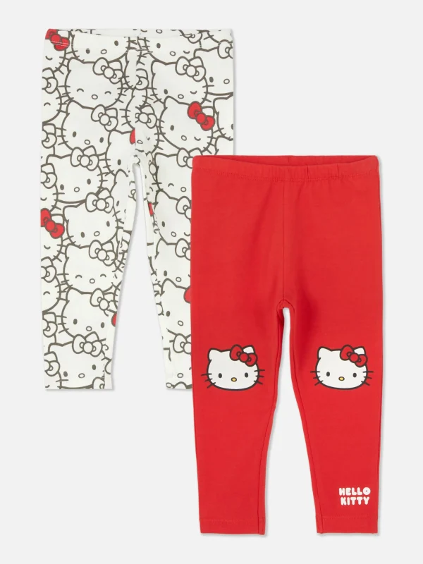 Lot De 2 Leggings Hello Kitty 50e Anniversaire