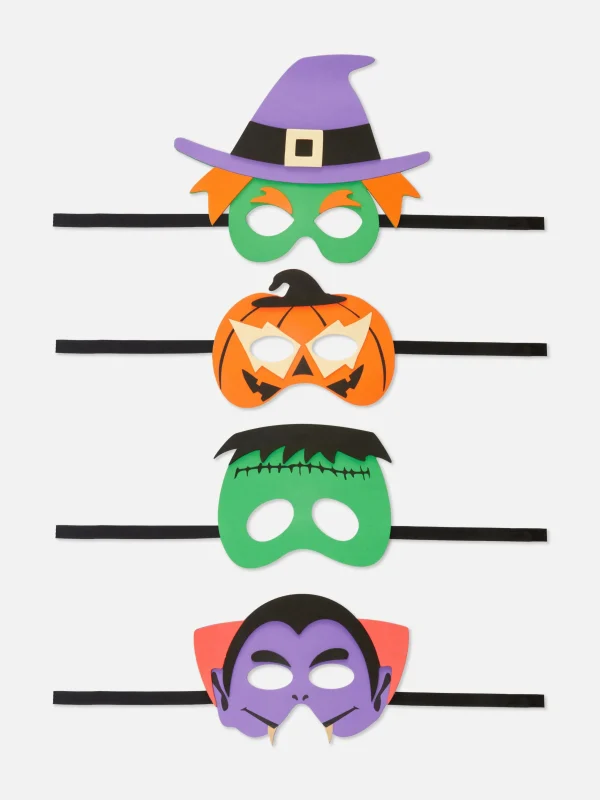 Lot De 4 Masques D'Halloween