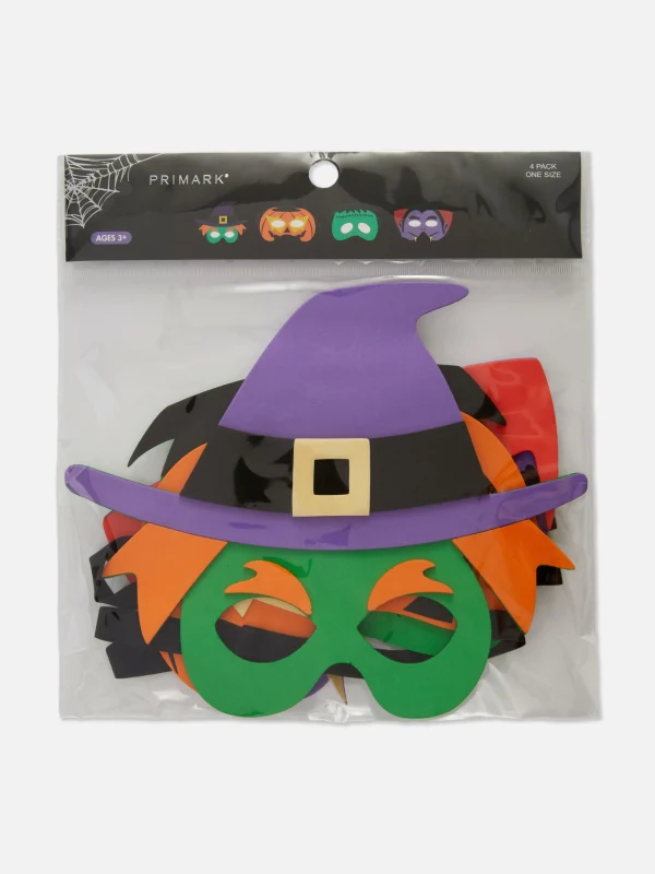 Lot De 4 Masques D'Halloween