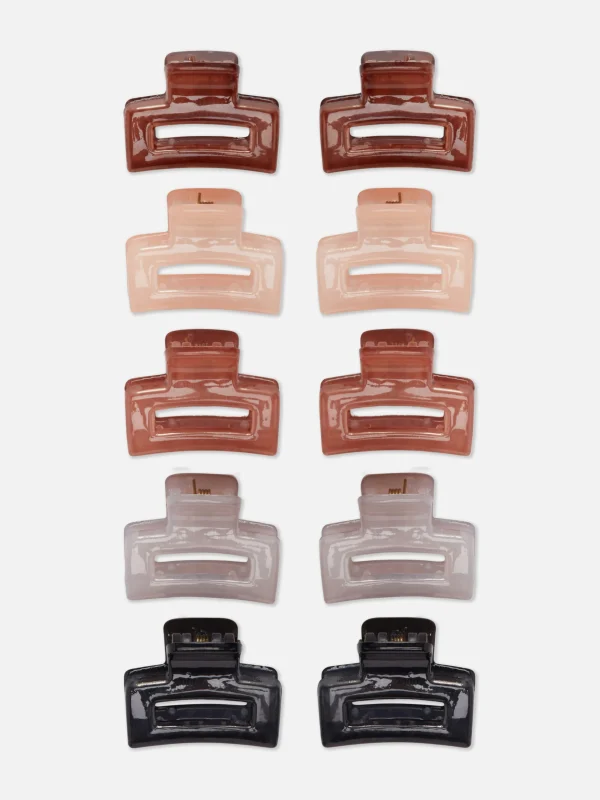 Lot De 10 Mini Pinces Double Clip