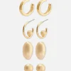 Lot De 4 Paires De Boucles D'oreilles Assorties