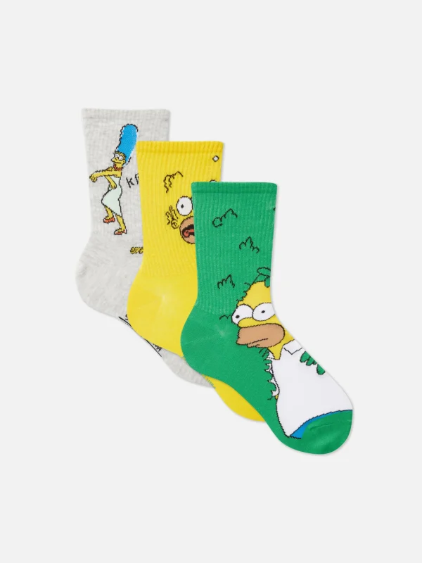 Lot De 3 Paires De Chaussettes Les Simpson