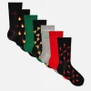 Lot De 7 Paires De Chaussettes à Motifs Variés