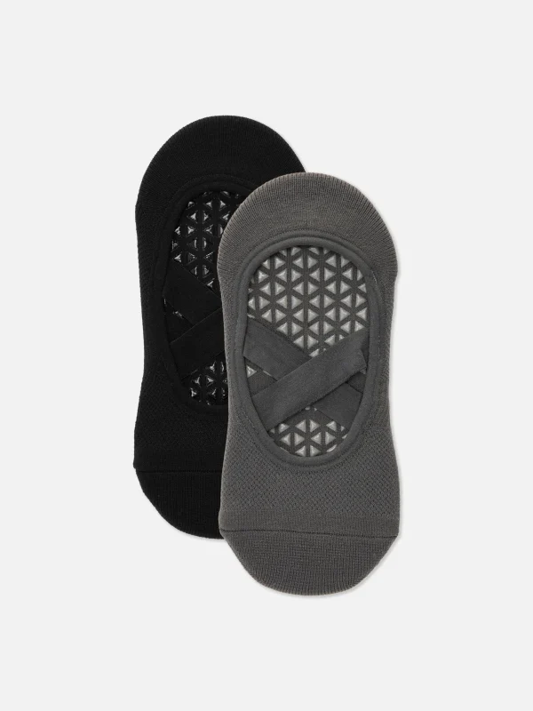 Lot De 2 Paires De Chaussettes De Yoga