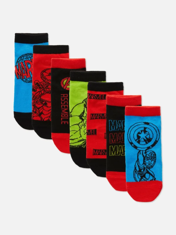 Lot De 7 Paires De Chaussettes Marvel Avengers