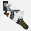 Lot De 5 Paires De Chaussettes à Motif Paysage