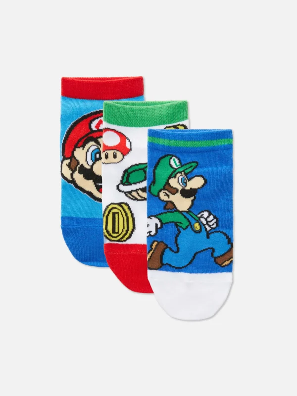 Lot De 3 Paires De Chaussettes Super Mario World