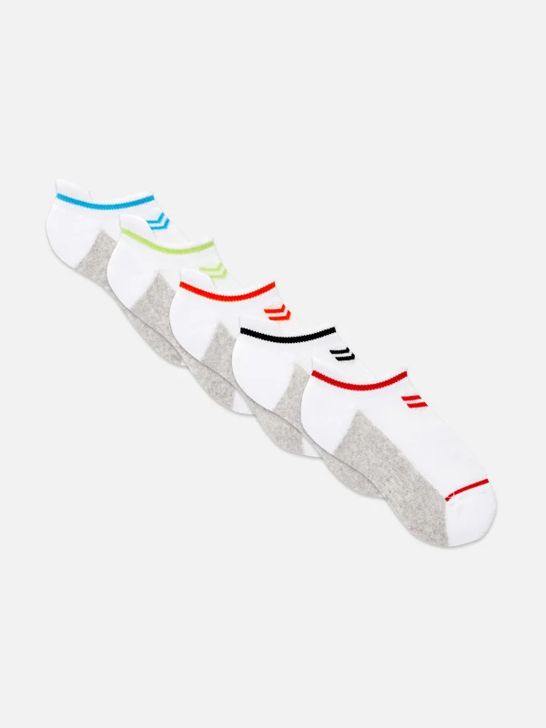 Lot De 5 Paires De Chaussettes Pour Baskets à Rayures