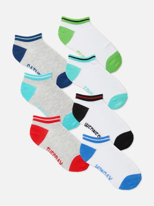 Lot De 7 Paires De Chaussettes Jours De La Semaine