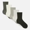 Lot De 5 Paires De Chaussettes Côtelées