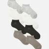 Lot De 7 Paires De Chaussettes De Sport Côtelées Ton Sur Ton