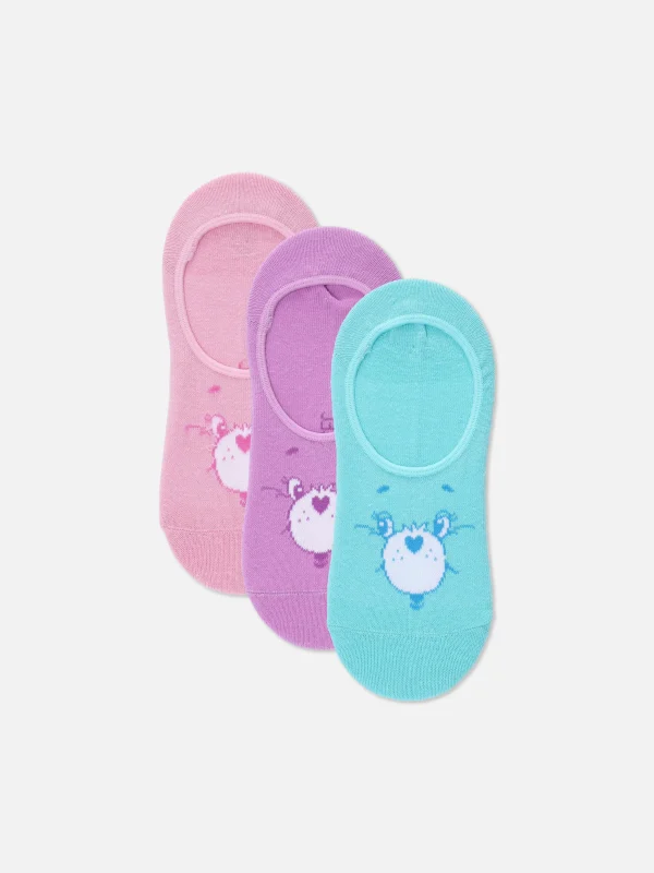 Lot De 3 Paires De Chaussettes Invisibles Bisounours