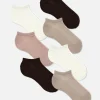 Lot De 7 Paires De Chaussettes Pour Baskets Ton Sur Ton