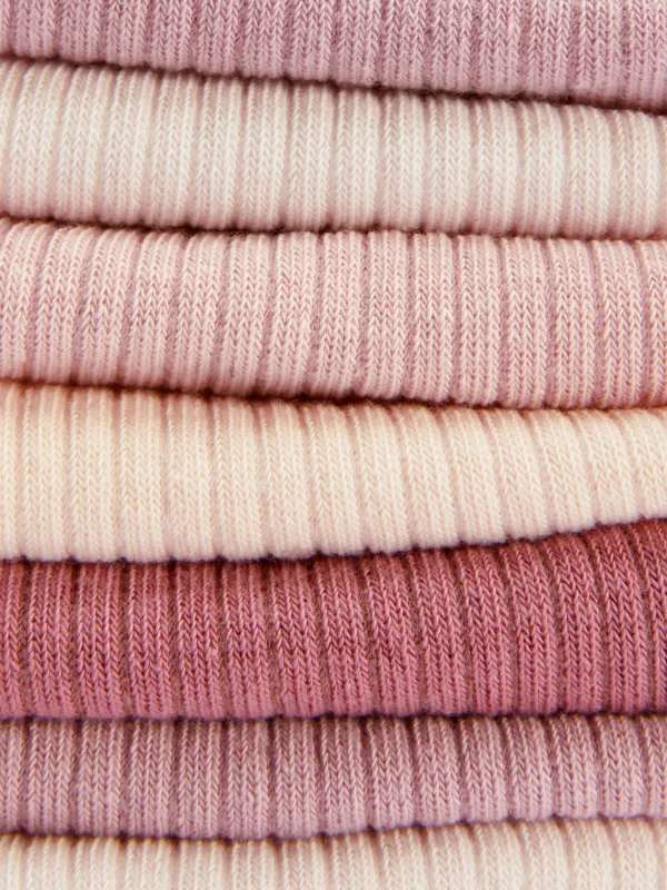 Lot De 7 Paires De Chaussettes Côtelées Pour Baskets