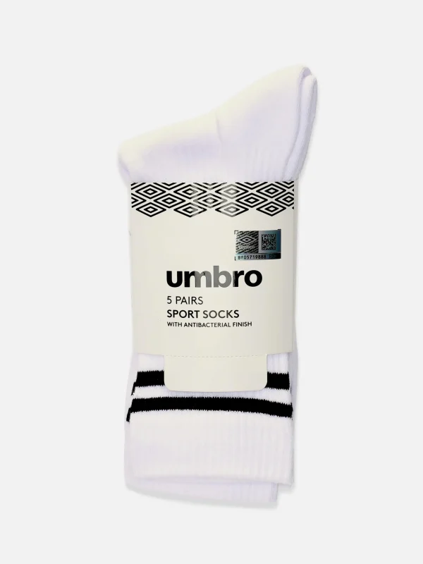 Lot De 5 Paires De Chaussettes De Sport Umbro