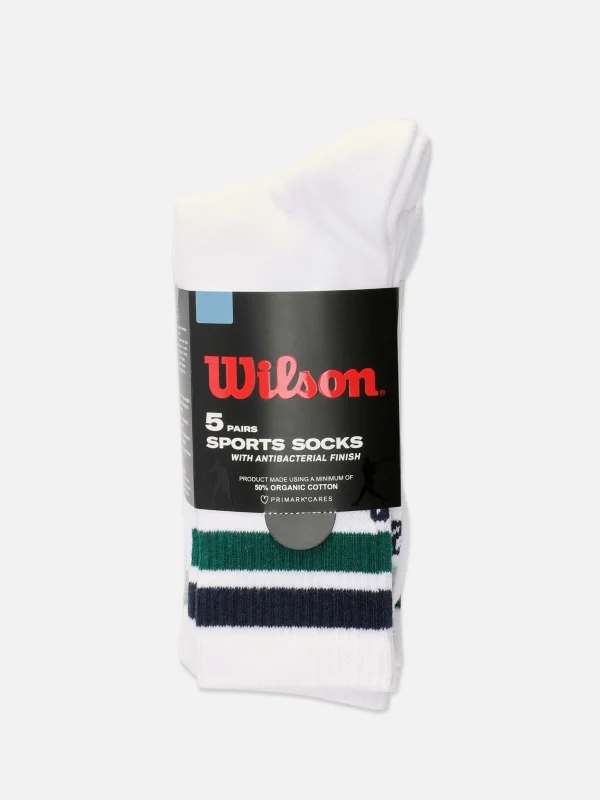 Lot De 5 Paires De Chaussettes De Sport Wilson