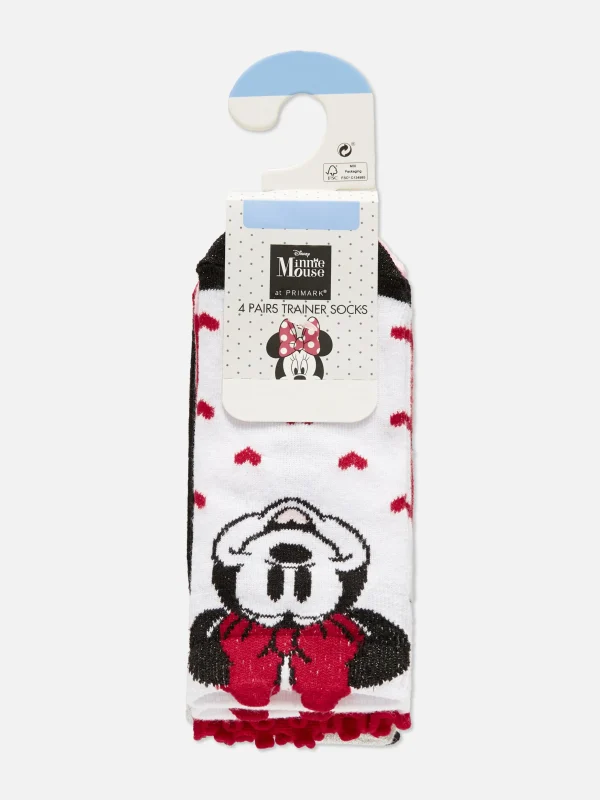 Lot De 4 Paires De Chaussettes Disney Minnie Mouse