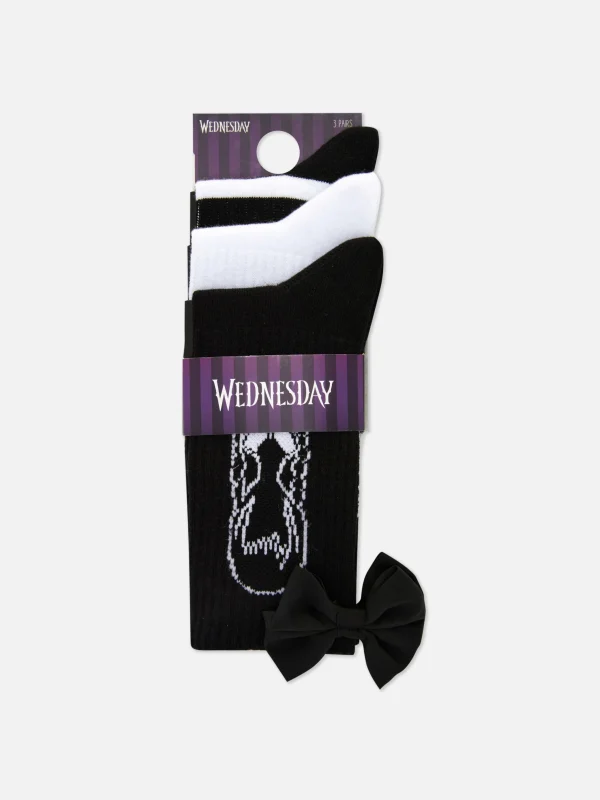 Lot De 3 Paires De Chaussettes Mercredi Addams