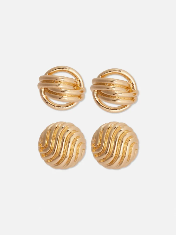 Lot De 2 Paires De Clous D'oreilles épais Rita Ora