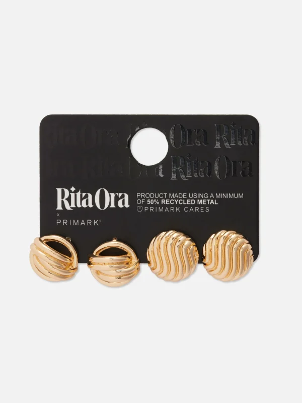Lot De 2 Paires De Clous D'oreilles épais Rita Ora
