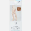 Lot De 5 Paires De Collants Brillants 15 Deniers