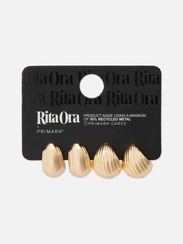 Lot De 2 Paires De Créoles à Coquillages Rita Ora