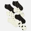 Lot De 7 Paires De Socquettes Monochromes à Cœurs