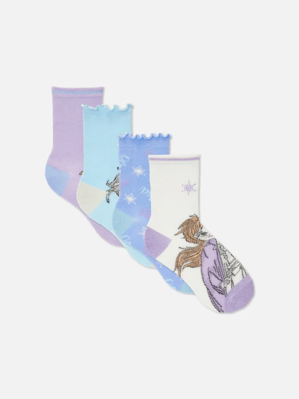 Lot De 4 Paires De Socquettes Disney La Reine Des Neiges