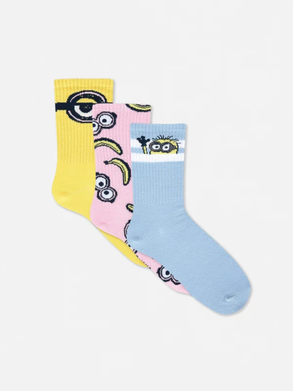Lot De 3 Paires De Socquettes Les Minions