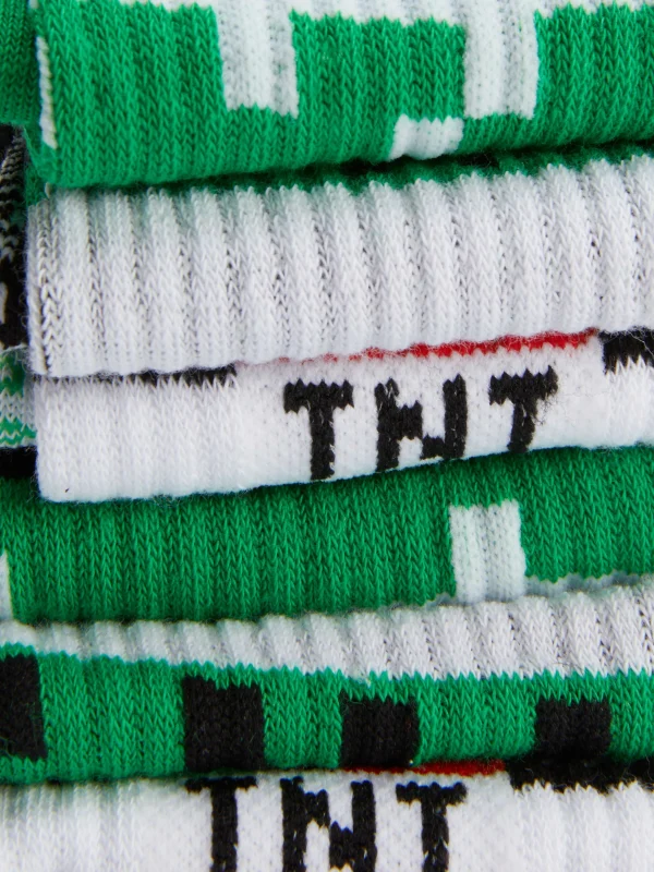 Lot De 3 Paires De Socquettes Minecraft