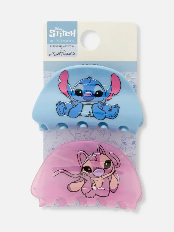 Lot De 2 Pinces à Cheveux Disney Lilo & Stitch