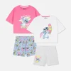 Lot De 2 Pyjamas à Manches Courtes Disney Lilo & Stitch