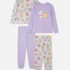 Lot De 2 Pyjamas à Motifs Bubble Tea